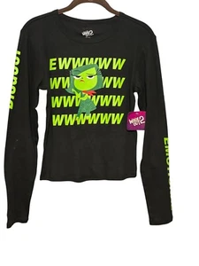 Camisa Negra Disney Pixar Inside Out 2 Disgust Manga Larga M Algodón Mujer Top Nueva con Etiquetas - Imagen 1 de 11