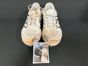 Jonathon Long Chicago Cubs handsigniert 2024 Game Used Cleats - Bild 1 von 5