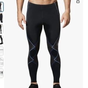 CW-X Men's Expert 2.0 Joint Support Compression Tight black blue full length L - Picture 1 of 6