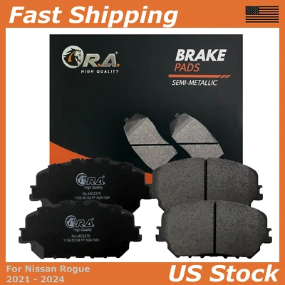 前盘制动垫适用于 2021 2022 2023 2024 日产 ROGUE 1.5L 2.5L S SL SV — 第 1/4 张图片