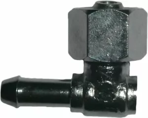 Rubinetto benzina British 1/2" cromato uscita tubo estremità 90 gradi - Foto 1 di 1