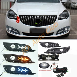 For Buick Regal 2014-2017 LED Daytime Running Lamps +LED Fog Light Harness k Set - Picture 1 of 11