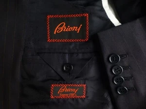 Brioni Blazer 48C/38S Super150 Excellent Condition Gold Stripe Suit Jacket - Picture 1 of 7