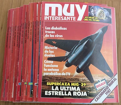REVISTA MUY INTERESANTE AÑO 1987 COMPLETO - Imagen 1 de 3