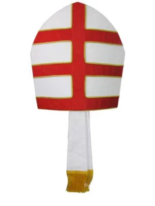 Knight Templar Priest Double Cross Mitre - Picture 1 of 6