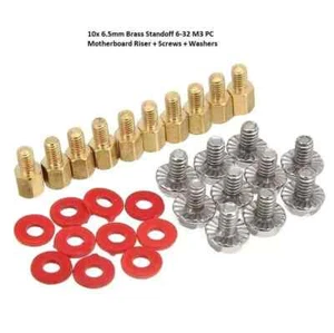 COMPUTER PC LAPTOP CASE / MOTHERBOARD RISERS SCREWS WASHERS SET UK SELLER - Picture 1 of 24
