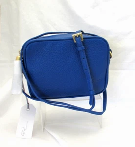 GiGi New York Madison Leather Crossbody w Tassel Cobalt Blue NWT - Picture 1 of 6