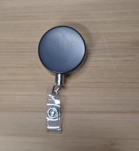 50mm Metal Reels Clip Retractable ID Card Holder Badge Office - Picture 1 of 2
