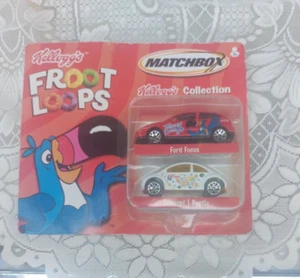 MATCHBOX Froot Loops Kellogg’s Collection Ford Focus And VW Concept  NEW - Picture 1 of 8