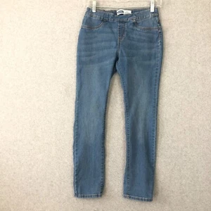 Old Navy Jeans Girls Youth XL (14) Blue Pull On Skinny Stretch Med Wash Denim - Picture 1 of 14