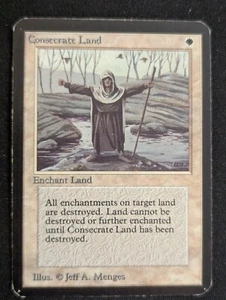 Consecrate Land - Alpha - LP - MTG - Magic The Gathering - White - Enchant - Picture 1 of 4