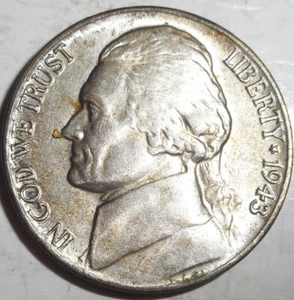 1943-P Jefferson Nickel, Higher Grade, Estate Auction, FREE SHIP - Picture 1 of 2