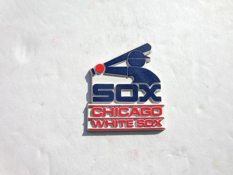 VINTAGE MLB CHICAGO WHITE SOX FRIDGE MAGNET STANDING BOARD OLD SCHOOL RARE Cover