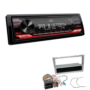 JVC Digital Autoradio Bluetooth DAB+ für Opel Corsa C 2004-2006 matt chrom - Bild 1 von 5