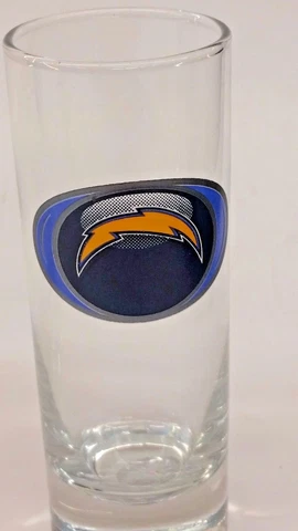 NFL San Diego Chargers Tall Cordial Shot Glass, NEW (Vortex) Cover