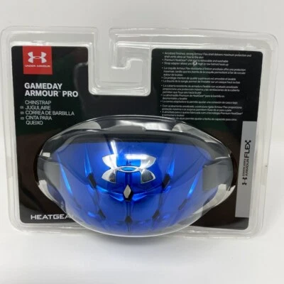 Under Armour Mens GAMEDAY PRO Chinstrap For Football Helmet Flex Blue Chin Strap