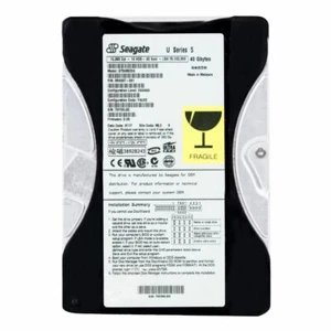 Hard Drive Seagate 40GB ST340823A & Series 5 5400U/Min Ata / Pata Ide 3.5 " - Picture 1 of 3