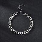 Men's Stainless Steel Curb Cuban Link Chain Bracelet Bangle Cuff Party Jewelry