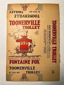 NOS Toonerville Trolley Fontaine Fox Pull Toy Box - RA1 - Picture 1 of 2