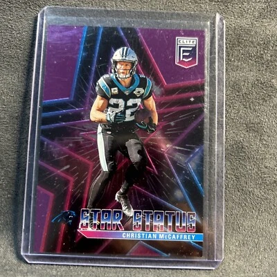2020 donruss elite football star status christian mcaffery - Image 1 of 2