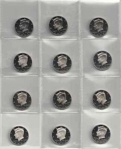Medio dólar Kennedy 1992 a 2011 90% PLATA prueba completo (1992-1998,1999-2011) - Imagen 1 de 3