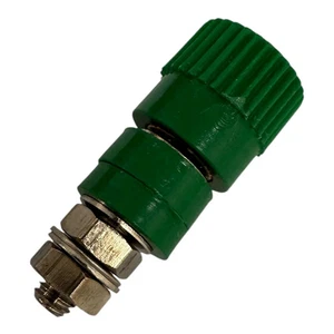 Banana Plug Connector Panel Mount Green Color L:30mm ID:4mm OD:12.5mm - Picture 1 of 2