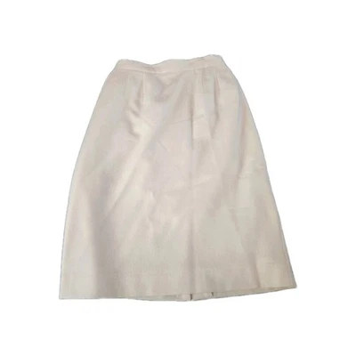 Vintage Worthington Women  Size 8 Petite Green 100% Wool Lined White Cream - Image 1 of 4