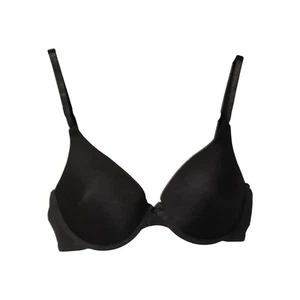 Secret Treasures Intimates Solid Plain T-Shirt Black Bra 34C New Without Tags - Picture 1 of 6