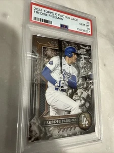 FREDDIE FREEMAN PSA 10 2024 TOPPS CHROME X CACTUS JACK #3 TRAVIS SCOTT SP 4163 - Picture 1 of 2