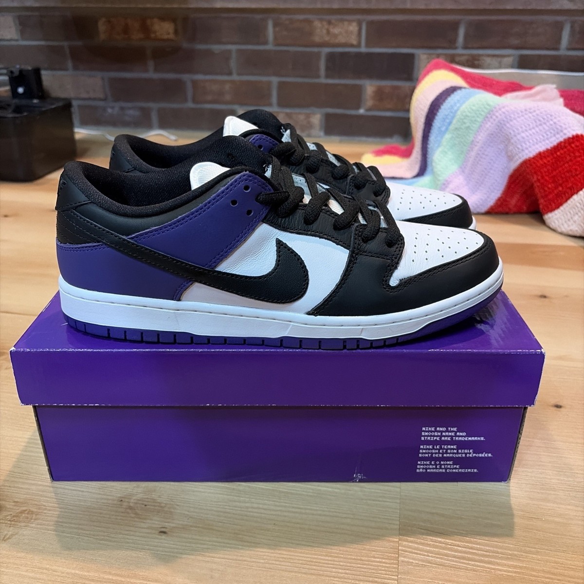 NIKE SB DUNK LOW コートパープル　26cm 国内8月21日発売予定】 ナイキ SB ダンク ロー プロ ISO