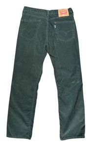 Levi’s 514 Slim Straight Corduroy Pants Green Sz 32x30 - Picture 1 of 8