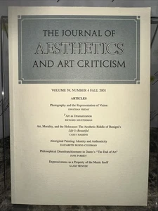 The Journal of Aesthetics and Art Criticism: Vol 59, No. 4 - Fall 2001 - Imagen 1 de 3