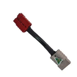 Genuine 50amp Grey to Genuine 50a Red Adaptor 8 B&S (7.59mm2) Cable - Picture 1 of 4