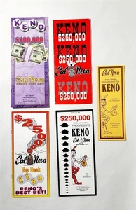 5 Vintage Club Cal Neva Reno Keno Auszahlung / Spielanleitung ausklappbar + Hefte - Bild 1 von 3