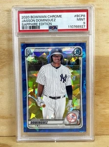 Bowman 1st Chrome Sapphire Jasson Dominguez Prospect 2020 cromo PSA 9 como nuevo - Imagen 1 de 2