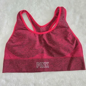 Sujetador deportivo Victorias Secret ROSA deportivo forrado sin costuras rojo jaspeado talla S - Imagen 1 de 3