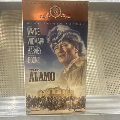 VHS - John Wayne - THE ALAMO - NEW / FACTORY SEALED - 1990 Release 2 Tape Set  - Image 1 of 4