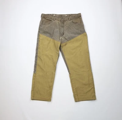 Jean de mezclilla marrón vintage años 90 Wrangler para hombre talla 36x27 descolorido cepillo de campo de caza Foto 1 de 4