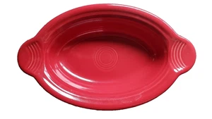 FiestaWare / Fiesta Ware - Tabbed Oval Baker - Large - Scarlett - New - Picture 1 of 3