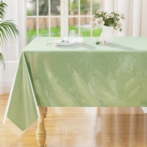 Rectangle Table Cloth 60x84 Inch Waterproof Wipeable Vinyl Tablecloths Protec... - Picture 1 of 7
