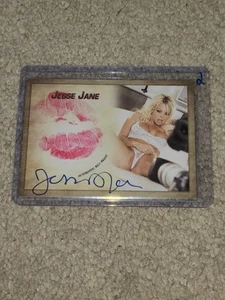Tarjeta de beso firmada con autógrafo de Jesse Jane Collectors Expo modelo #2 RIP - Imagen 1 de 2