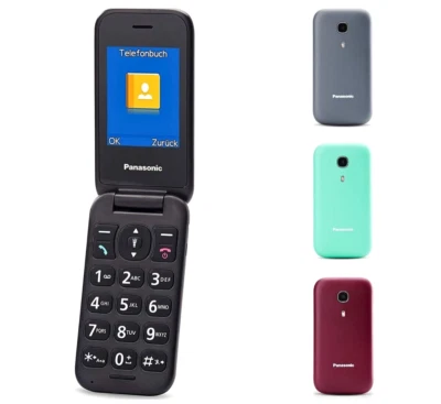 Telefono cellulare per anziani a conchiglia con sportellino senior PANASONIC - Immagine 1 di 3