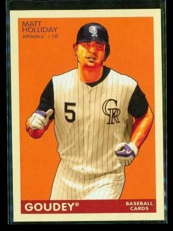 2009 UPPER DECK GOUDEY Baseball Trading Card #68 MATT HOLLIDAY Oakland A's - Image 1 of 2