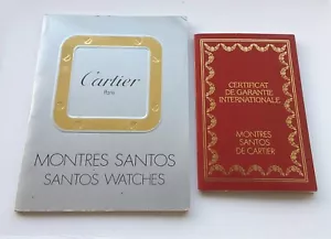 CARTIER Santos Guarantee Warranty Set (Unwritten) - 1980s - Picture 1 of 2