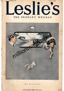 1912 Leslies October 3 - Fadeaway; Osage Indians; Mormon girls; World Series - Picture 1 of 1