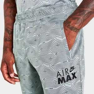 UVP $ 70 Herren Nike Air Max All-Over Print graue Shorts neu mit Etikett Größe S-XXL - Bild 1 von 5