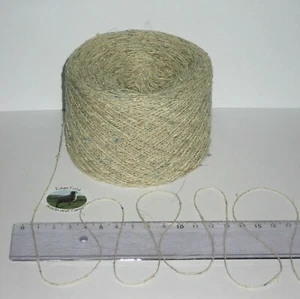 50g balls Skye Silk Cashmere single 1 ply knitting Wool Texere yarn Grey Cream - Picture 1 of 9