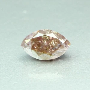 0.34 Ct Top Class ! Super Pink 100% Natural Pink Diamond Marquise Cut - Picture 1 of 2