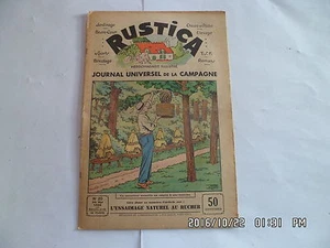 RUSTICA N°20 20/5/1934 ESSAIMAGE AU RUCHER FAUTEUIL BELVEDERE G14 - Bild 1 von 1