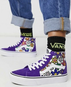 flower glitter vans